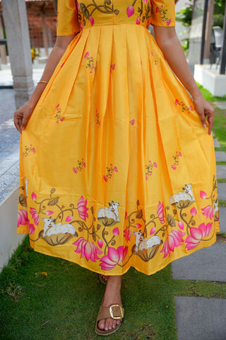 YELLOW BLOOM | MATERNITY MAXI FULL LENGTH