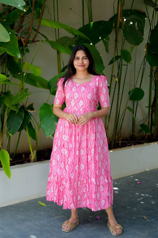 COTTON CANDY | MATERNITY COTTON MAXI FULL LENGTH