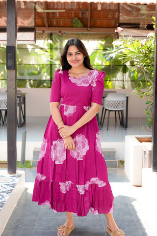 MULBERRY | MATERNITY COTTON MAXI FULL LENGTH