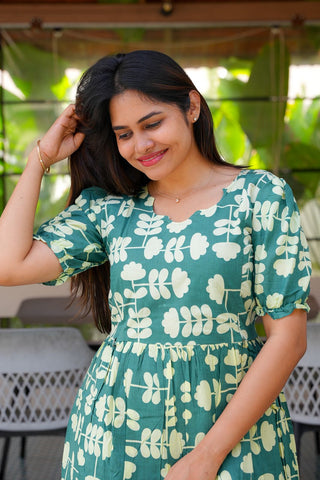 TWINING PETAL | MATERNITY COTTON MAXI FULL LENGTH