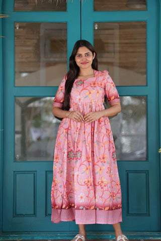 CONTRAST HEM | MATERNITY MAXI FULL LENGTH