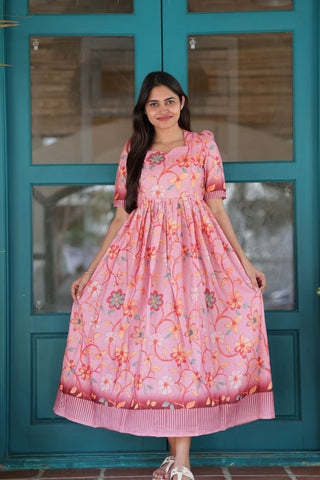 CONTRAST HEM | MATERNITY MAXI FULL LENGTH