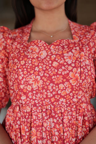 RED SORBET | MATERNITY MAXI FULL LENGTH