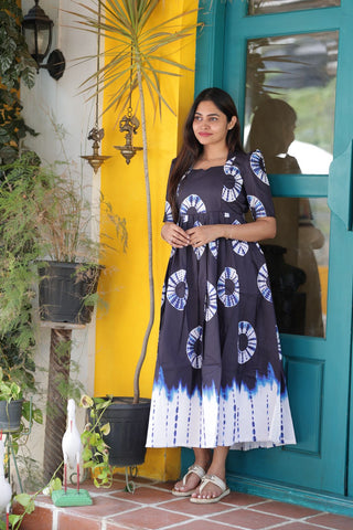 BLUE CIRCLE | MATERNITY MAXI FULL LENGTH