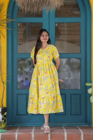 LEAFY AURA | MATERNITY MAXI ANKLE LENGTH