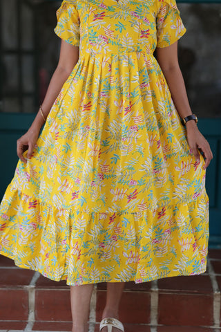 LEAFY AURA | MATERNITY MAXI ANKLE LENGTH
