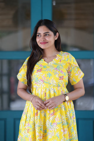 LEAFY AURA | MATERNITY MAXI ANKLE LENGTH