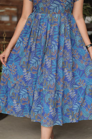 DEEP SEA BOTANIC | MATERNITY GEORGETTE MAXI ANKLE LENGTH
