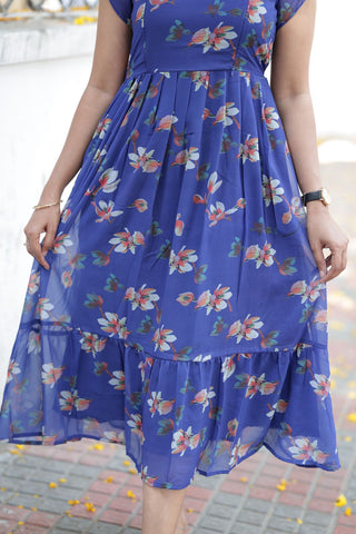 BLUE GARDEN | MATERNITY GEORGETTE MAXI ANKLE LENGTH