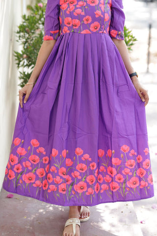 VIBRANT POPPY | MATERNITY MAXI FULL LENGTH