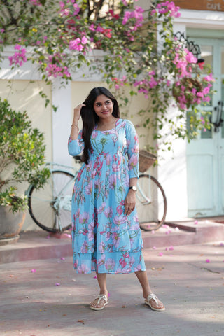 SKY GARDEN | MATERNITY GEORGETTE MAXI ANKLE LENGTH