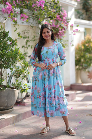 SKY GARDEN | MATERNITY GEORGETTE MAXI ANKLE LENGTH