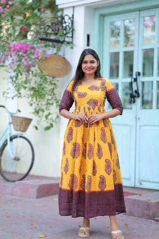 ROYAL YELLOW | MATERNITY MAXI FULL LENGTH