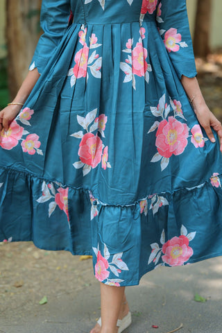 SAPPHIRE PETAL | MATERNITY MAXI ANKLE LENGTH