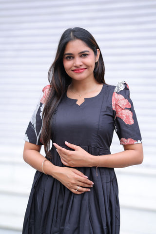 BLACK GARDENIA | MATERNITY MAXI FULL LENGTH