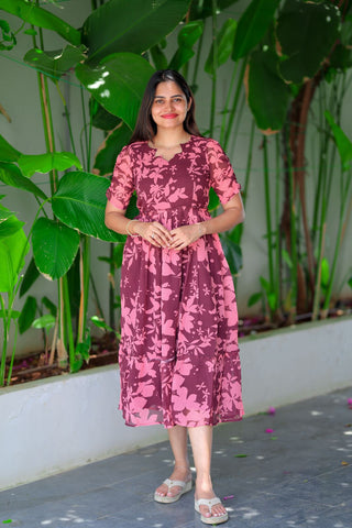 WILD MULBERRY | MATERNITY GEORGETTE MAXI ANKLE LENGTH