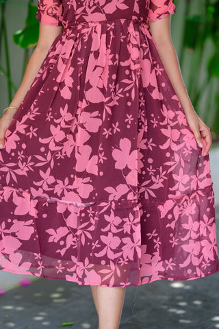 WILD MULBERRY | MATERNITY GEORGETTE MAXI ANKLE LENGTH