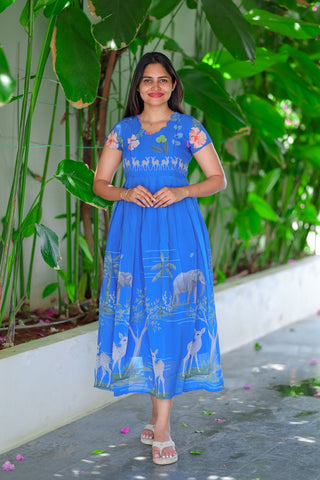 LOVELY JUNGLE | MATERNITY GEORGETTE MAXI ANKLE LENGTH