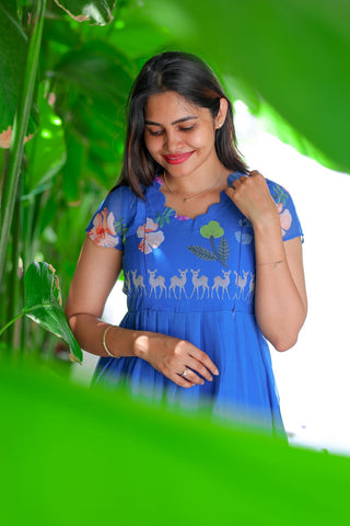 LOVELY JUNGLE | MATERNITY GEORGETTE MAXI ANKLE LENGTH