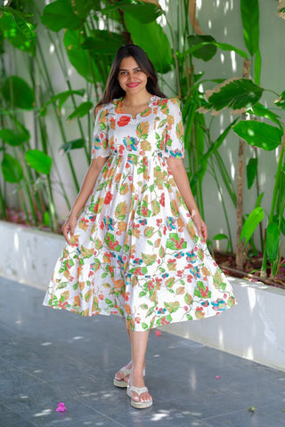 3D FLORA | MATERNITY MAXI ANKLE LENGTH