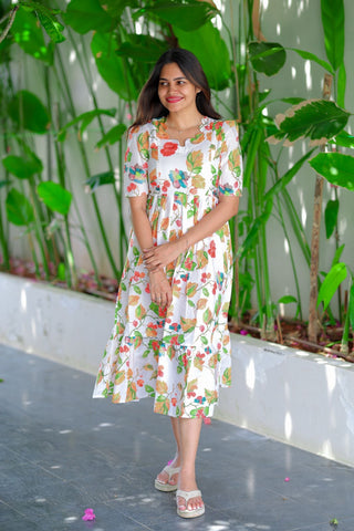 3D FLORA | MATERNITY MAXI ANKLE LENGTH