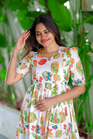 3D FLORA | MATERNITY MAXI ANKLE LENGTH