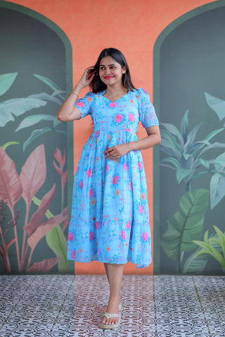 SKY MEADOW | MATERNITY GEORGETTE MAXI ANKLE LENGTH