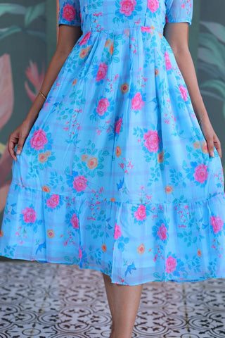 SKY MEADOW | MATERNITY GEORGETTE MAXI ANKLE LENGTH