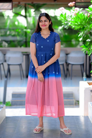 ARTISTIC SHADE | MATERNITY GEORGETTE MAXI ANKLE LENGTH