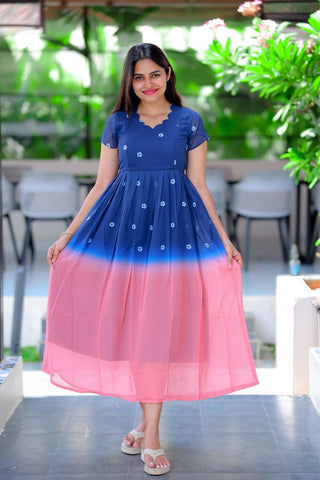 ARTISTIC SHADE | MATERNITY GEORGETTE MAXI ANKLE LENGTH