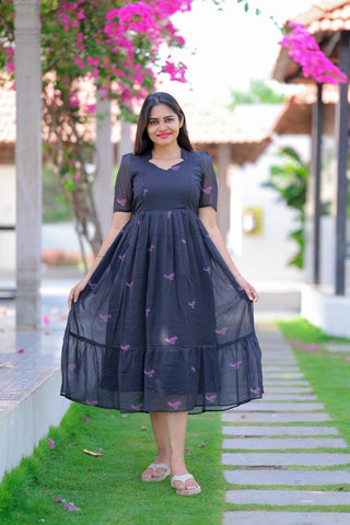 SPARROW | MATERNITY GEORGETTE MAXI ANKLE LENGTH