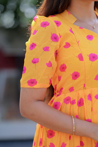 PINK GARDEN | MATERNITY GEORGETTE MAXI ANKLE LENGTH