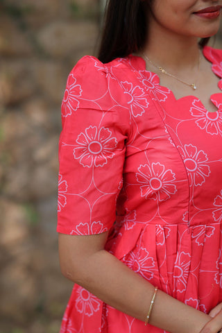 DOTTED FLORA | MATERNITY MAXI ANKLE LENGTH
