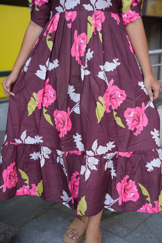 GARDEN ROSE | MATERNITY MAXI ANKLE LENGTH
