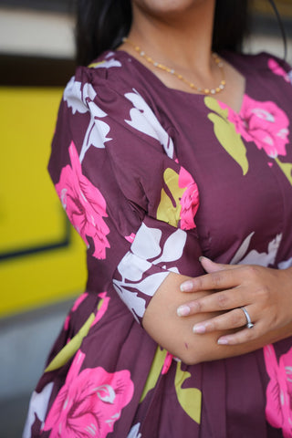 GARDEN ROSE | MATERNITY MAXI ANKLE LENGTH