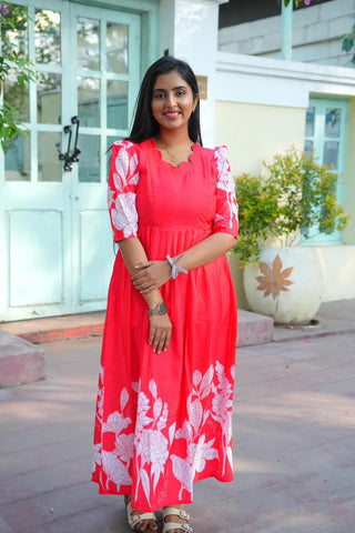 WHITE GARDEN | MATERNITY MAXI FULL LENGTH
