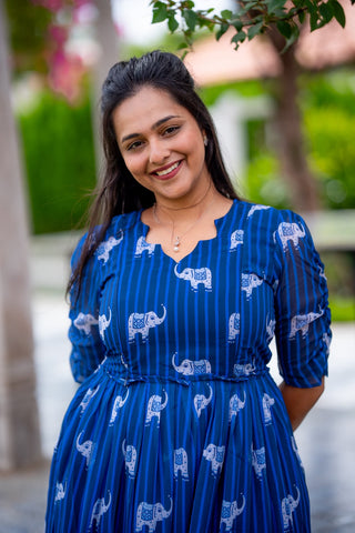 ELEPHANT | MATERNITY GEORGETTE MAXI ANKLE LENGTH