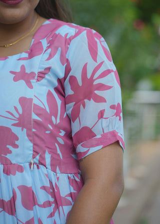 PASTEL BLOOM | MATERNITY GEORGETTE MAXI ANKLE LENGTH