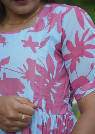 PASTEL BLOOM | MATERNITY GEORGETTE MAXI ANKLE LENGTH