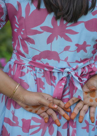 PASTEL BLOOM | MATERNITY GEORGETTE MAXI ANKLE LENGTH