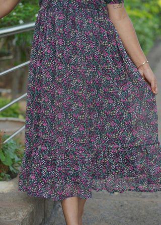 TWILIGHT BLOOSOM | MATERNITY GEORGETTE MAXI ANKLE LENGTH