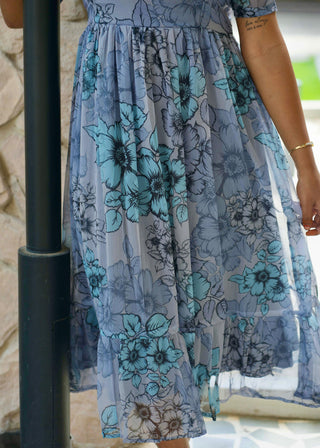 FROSTED FLORA | MATERNITY GEORGETTE MAXI ANKLE LENGTH