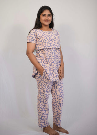 MULTI HEARTS | ZIPLESS FEEDING PANT SET