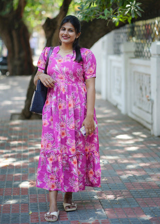 PINK WHIMSY | MATERNITY MAXI ANKLE LENGTH