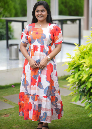FESTIVAL FLORA| MATERNITY MAXI ANKLE LENGTH