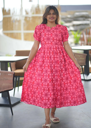 PINK TRELIS | MATERNITY MAXI ANKLE LENGTH