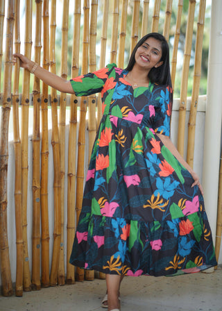 RAINFOREST BLOOM | MATERNITY MAXI ANKLE LENGTH