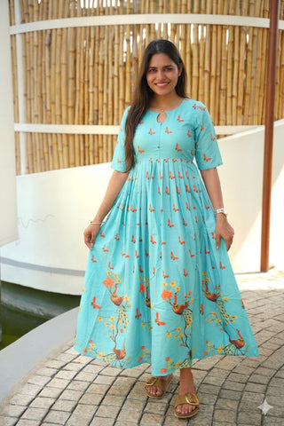 LOVELY PEACOCK | MATERNITY MAXI FULL LENGTH