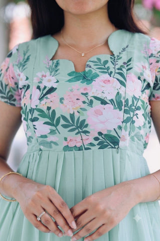 GARDENIA| MATERNITY GEORGETTE MAXI FULL LENGTH